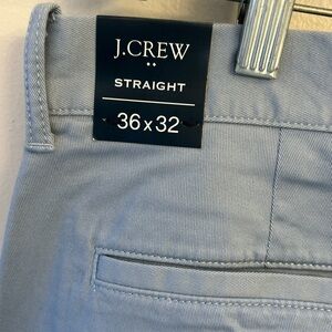J.Crew Straight Fit Pants in Light Blue 36x32 nwt